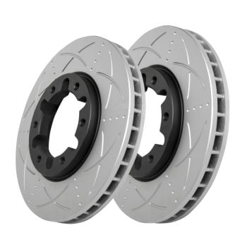 Bendix BR625 ULT4WD Pair Ultimate Brake Disc Rotor Slotted & Dimpled 306mm