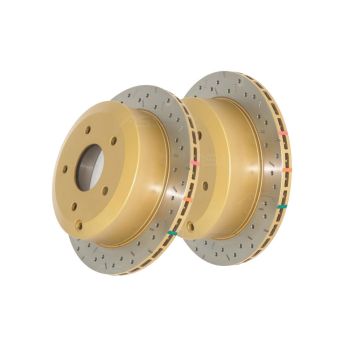 DBA42021XS Brake Disc Rotor Pair Cross Drilled & Slotted 4000 DBA