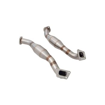 XForce Dual 2.25 Inch" Matt Finish Stainless Steel Metallic Cats Suits 3.6L LFX