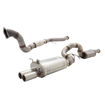 XForce 4? Dump Pipe 3.5 Inch Turbo-Back System Raw 409 Stainless Steel