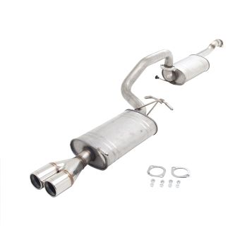XForce 2.5 Inch Cat-back System Raw finish 409 Stainless Steel