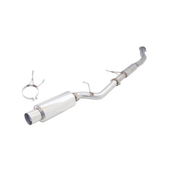 XForce 3 Inch Turbo-Back System with Angle-Out Cannon Raw 409 Stainless steel