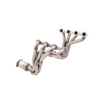 XForce Header 1-3/4 Prim 3 Inch Outlet + Metallic Cats (100 Cell) Non-Polished Stainless Steel