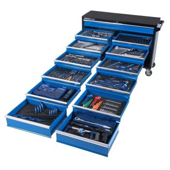 Kincrome EVOLUTION Tool Trolley 557pc 13 Drawer Extra Wide 1/4