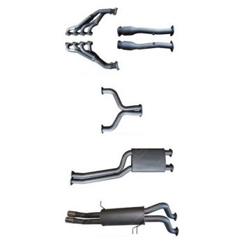 Manta Exhaust BA BF V8 4V Ute 2.5in Dual with Extractors Muffler/Muffler