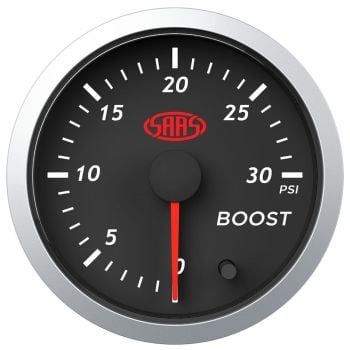 SAAS SG21213 Boost Gauge Diesel 0-30 psi 52mm Black Street Series