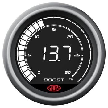 SAAS SG41213 Boost Gauge Diesel 0-30psi 52mm Muscle Digital Series