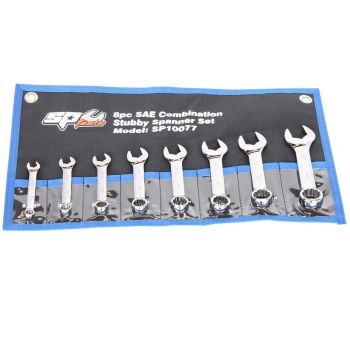 SP Tools Combination ROE Spanner Set Stubby SAE 8pc SP10077