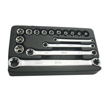 SP Tools Socket & Spanner Set 3/8" Drive E-TORX 16pc SP20210