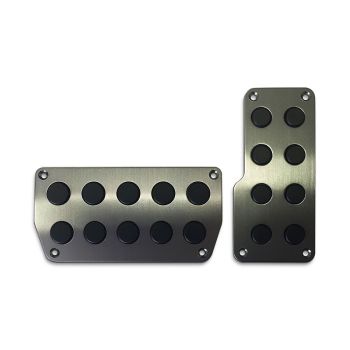 SAAS SPKA8582 Pedal Pad Kit Charcoal Steel Auto