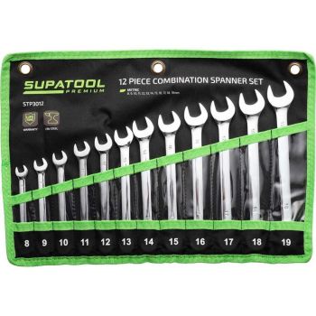 STP Supatool Premium Combination Spanner Set 12pc STP3012