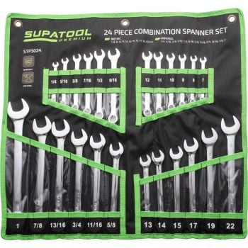 STP Supatool Premium Combination Spanner Set 24pc STP3024