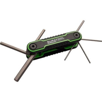 STP Supatool Premium Folding Hex Key Set 9pc Imperial STP5101