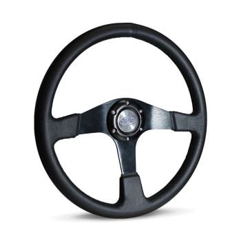 SAAS SW515BL-R Steering Wheel Leather 15 " Octane Black Spoke