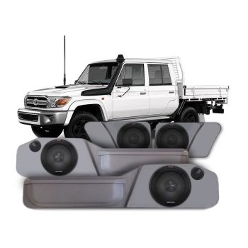 Front & Rear Speaker Bundle suit Toyota 79 Series Landcruiser Dual Cab