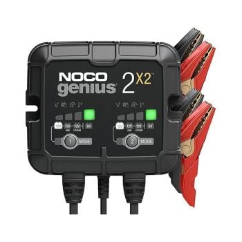 NOCO GENIUS2X2 Battery Charger - 6v/12v 4-Amp 2-Bank