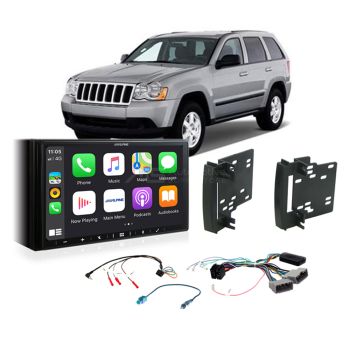Jeep Grand Cherokee 2009-2011 WH Car Stereo Upgrade Alpine Kenwood JVC Pioneer Sony
