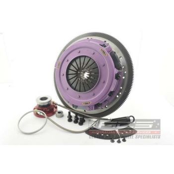Xtreme Clutch KFD27639-2G Rigid Solid Organic Twin Plate Clutch Kit Incl CSC