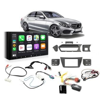 Mercedes C-Class 2012-2014 W204 Apple CarPlay Android Auto Head Unit Upgrade Kit
