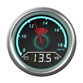 SAAS SG615050 Dual Gauge Volt 8v-18v Volt 8v-18v Analogue Digital Trax Series