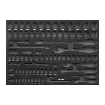 SP Tools EVA Foam Tool Storage 84pc Metric/SAE Sockets SP50910