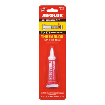 ABRO TL-371 Threadlok High Strength Permanent Threadlocker Red 6ml