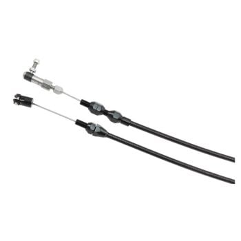 Aeroflow Heavy Duty Universal Throttle Cable Black Cover with Black Cable Ends 60" (152cm) Long AF42-1203BLK