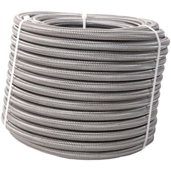 Aeromotive Stainless Steel Braided Hose PTFE -8AN 8ft Roll ARO15305