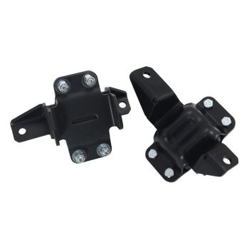 Aeroflow Ford Locking Engine Mount fits Small Block Ford 302-351 and Cleveland 351 Performance Mount OE Fitment Black Urethane Sold Pair AF1202-1000
