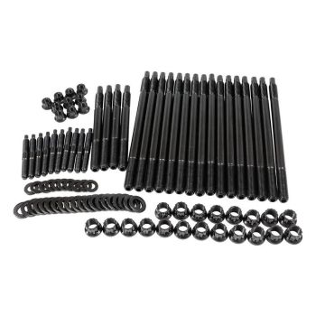 Aeroflow GM LS Head Stud Kit with Odd Length Studs 12-Point Nuts fits 2003 and Earlier Engines 8740 Grade Material AF37-2026
