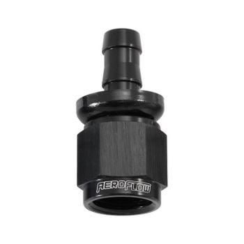 Aeroflow AF401-06-05BLK 510 Series Full Flow Tight Radius Push Lock Straight Hose End