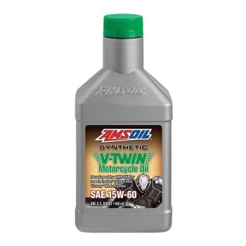 AMSOIL V-Twin 15W-60 Synthetic Motorcycle Oil 946ml MSVQT