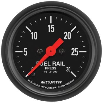 Autometer Z-Series Diesel Fuel Rail Pressure Gauge 2-1/16" Full Sweep Electric 0-30000 psi AU2693