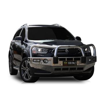 ECB Polished Bullbar with Bumper Lights fits Holden Captiva 01/16-12/20 BH128SYP