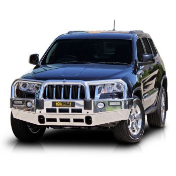 ECB Black Ripple Bullbar with Bumper Lights fits Jeep Grand Cherokee MY12 Laredo MY12-MY13 BJ79SYB
