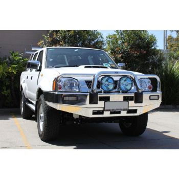 ECB Black Ripple Bullbar fits Nissan Navara D22 4WD (Japan) 10/01-09/10 BN54SYB