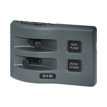 Enerdrive BS-4303B Panel 12VDC WP Switch Panel Gray 2P