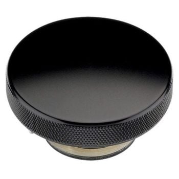 Billet Specialties BSBLK75120 Radiator Cap Black Plain Finish 16lb BSBLK75120