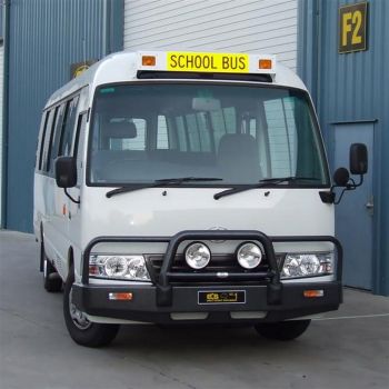 ECB Black Ripple Bullbar fits Toyota Coaster 08/07-01/17 BT150SYB