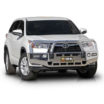 ECB Textura Black Bullbar with Bumper Lights fits Toyota Kluger 03/14-10/16 BT32SYM
