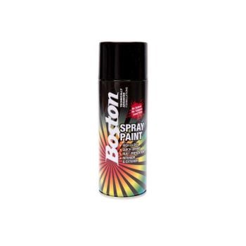 Boston Spray Paint Gloss Black 250g BT39