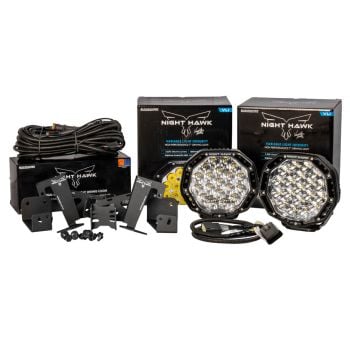 Bushranger NHBG-F01 Night Hawk 7" Behind Grille Light-Kit fits Ford Ranger With High Beam Adapter