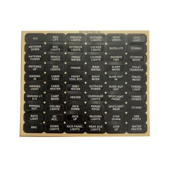 Enerdrive CZ-KEYPAD-EN1 CZone WProof Keypad Labels Enerdrive Set 1