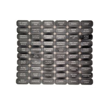 Enerdrive CZ-KEYPAD-EN2 CZone WProof Keypad Labels Enerdrive Set 2