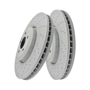 DBA DBA3380HOEX Pair Hybrid Composite OE X-Drilled Series Brake Disc Rotor