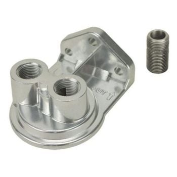 Derale Derale Standard Series Filter Mount Single Mount Ports Up 3/4"-16 Filter Thread 1/2" NPT Inlet / Outlet Ports mount only DP25708
