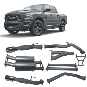 Redback DRX80100-PM Extreme Duty Turbo Back Exhaust fits RAM 1500 DS 5.7L V8 12/2018-on