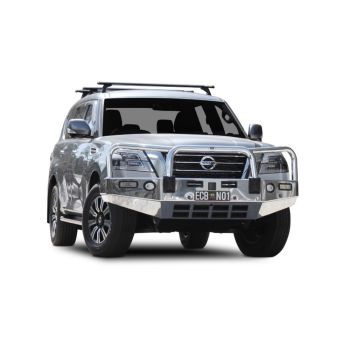 ECB Black Ripple Bullbar with Bumper Lights fits Nissan Patrol Y62 Ti 08/19-On EAN71SYB