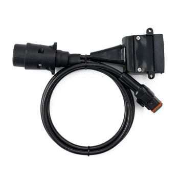 Elecbrakes A7LR-12 Plug and Play Adapter Large Round 7 Pin To Flat 12 Pin