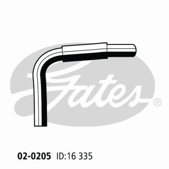 Gates 02-0205 Radiator Hose